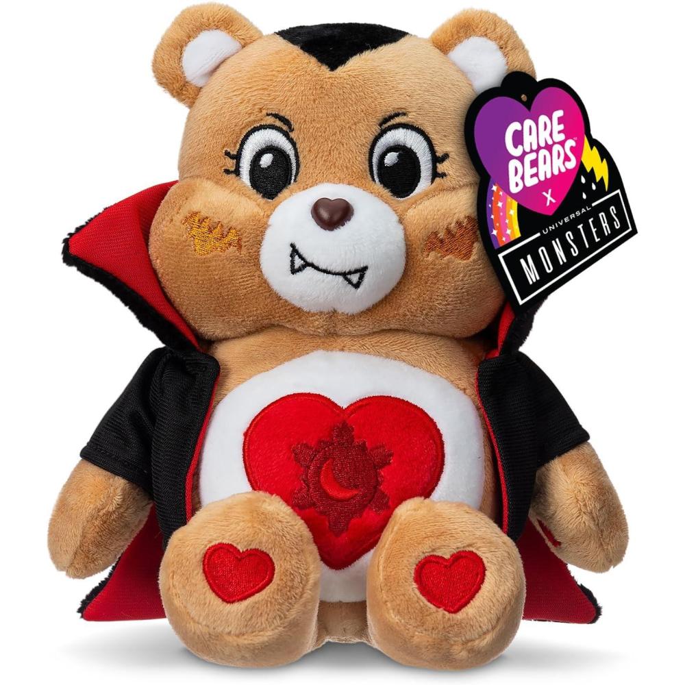 imageCare Bears Universal Monsters 9quot Fun Size Plush  Grumpy Bear as Frankenstein  Soft Huggable Plushie Stuffed Animal for Girls and Boys Ages 4Tenderheart Bear as Dracula