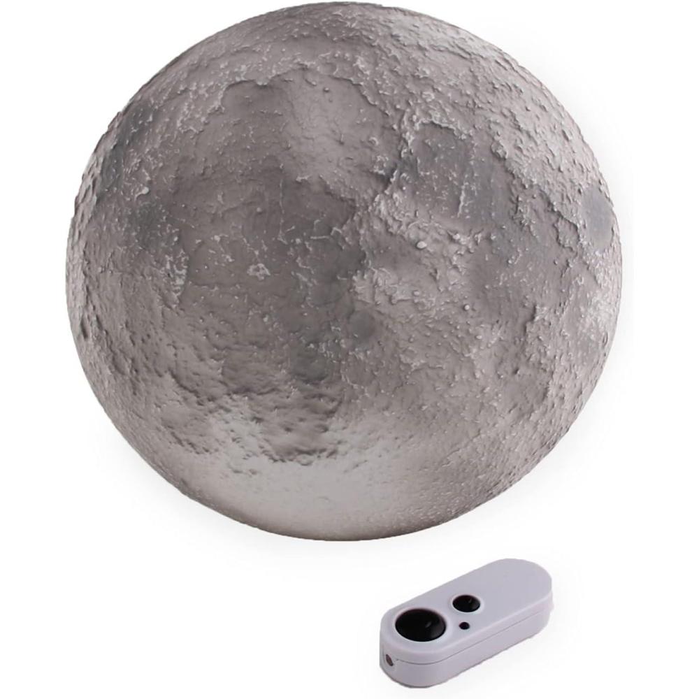 imageUncle Milton Moon in My Room  12 LightUp Lunar Phases Remote Control or Automatic STEM Toy Great Gift for Boys ampamp Girls Ages 6