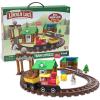LINCOLN LOGS-Sawmill Express Train – 101 Parts – Real Wood Logs – Buildable Train Track-Ages 3+ – Best Retro Building Gift Set for Boys/Girls-Creative Construction Engineering-Preschool Education Toy(Train)