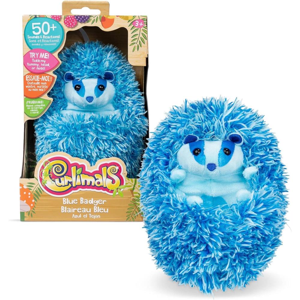 imageBlue The Badger  Interactive Animated Talking Giggling Toy Pet Over 50 Sounds 5quot Plush  New 2023  Best Birthday Toy Gifts for Boys and GirlsBadger