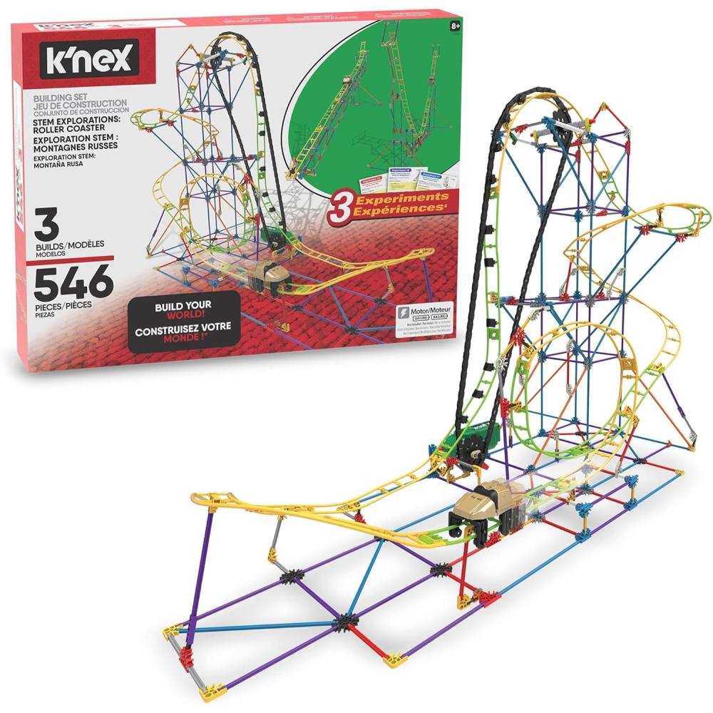 imageKNEX Education  STEM Explorations Roller Coaster Set  546 Pieces Creative Building Set Ages 8