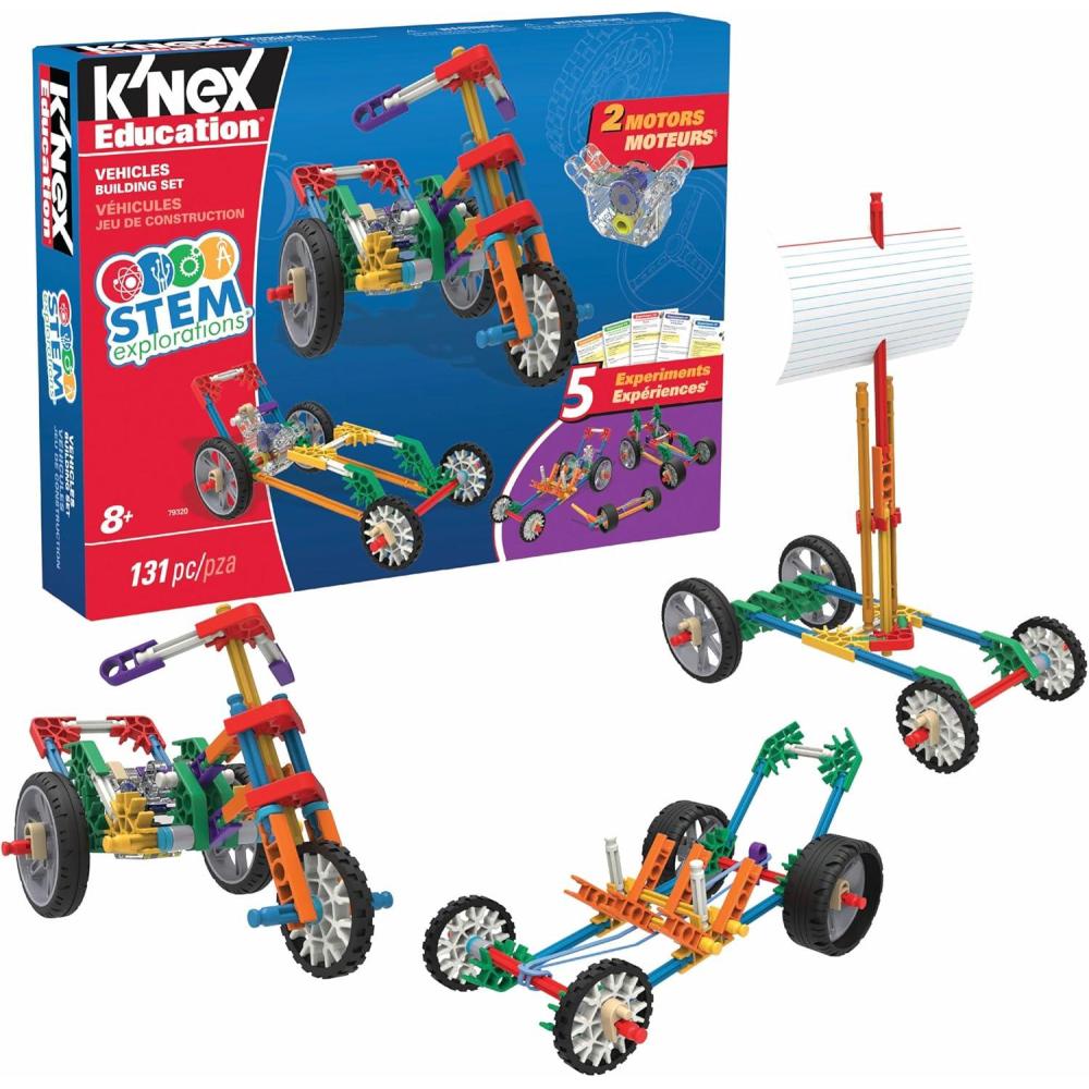 imageKNEX Education  STEM Explorations Vehicles Building Set  Kid Construction Play Creative Building Ages 8