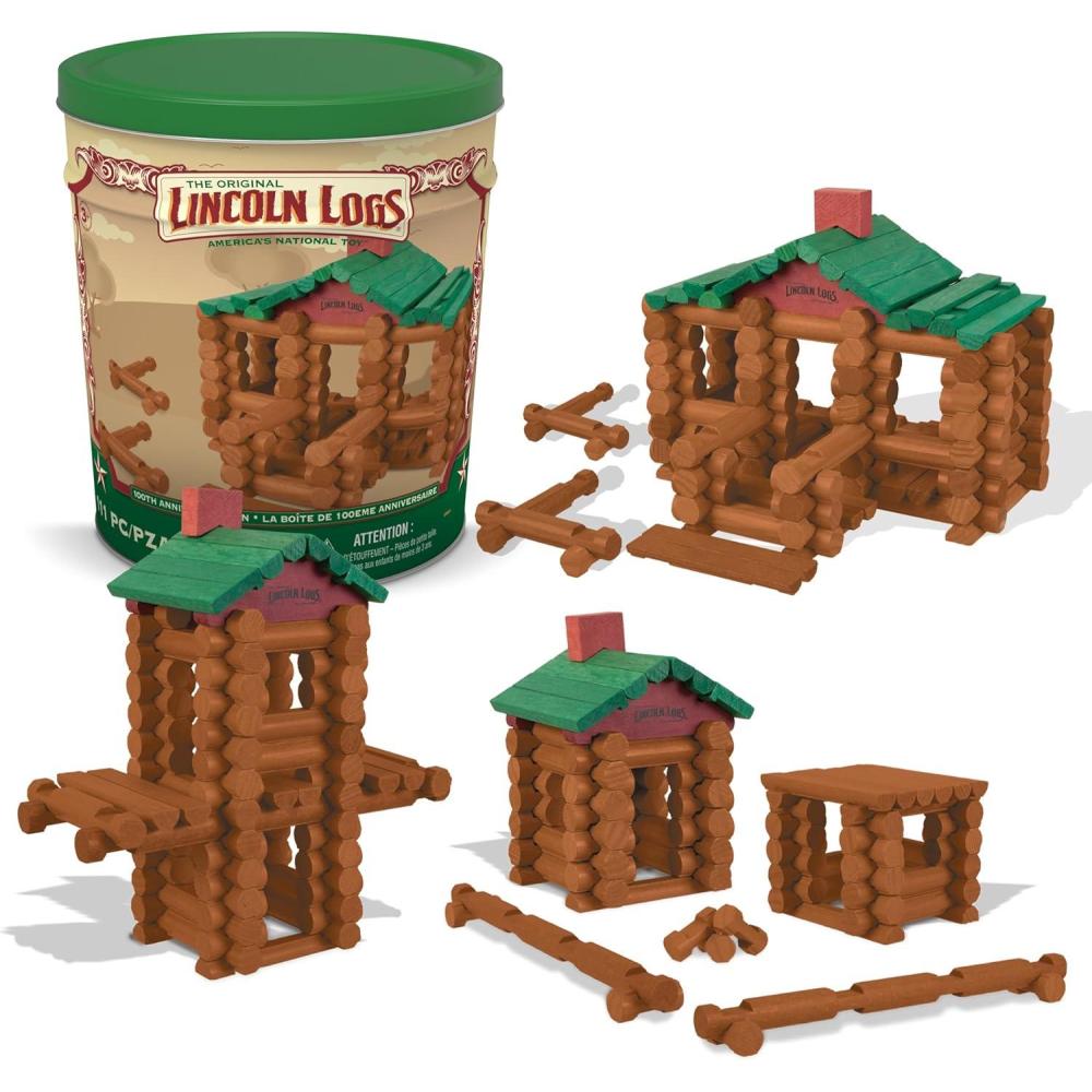 imageLincoln Logs 100th Anniversary Tin100th Anniversary Tin
