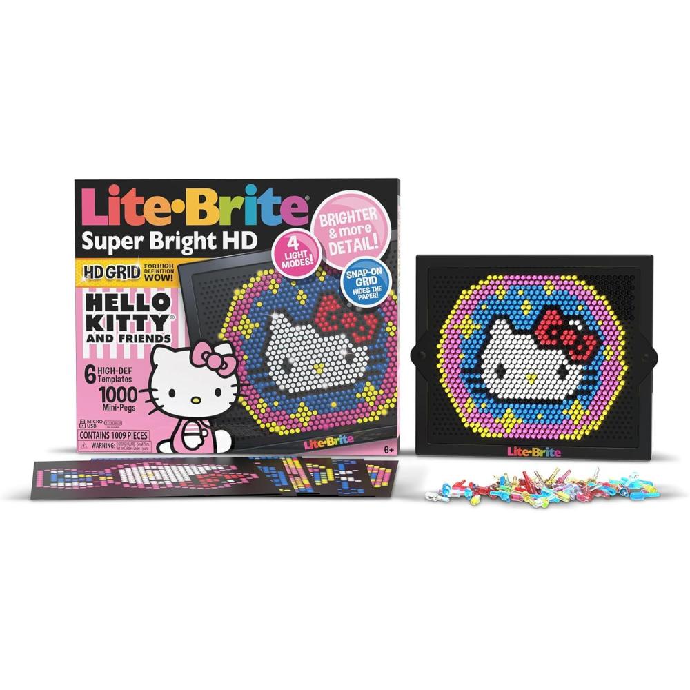 imageLite Brite Super Bright HD Barbie Edition  Creative Retro LightUp Screen  Educational Play for Children Enhances Creativity Gift for Girls and Boys Ages 6Super Bright Hd  Hello Kitty Edition