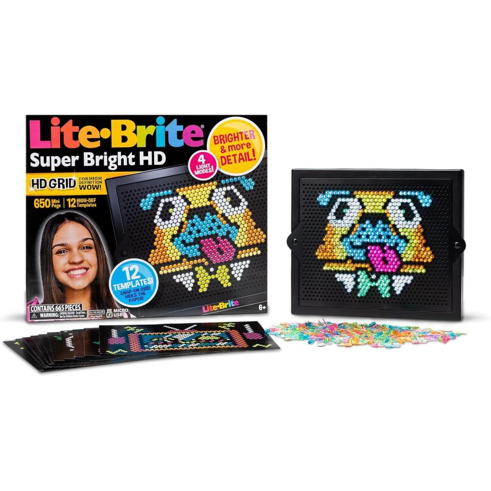 imageLite Brite Super Bright HD Barbie Edition  Creative Retro LightUp Screen  Educational Play for Children Enhances Creativity Gift for Girls and Boys Ages 6Super Bright Hd