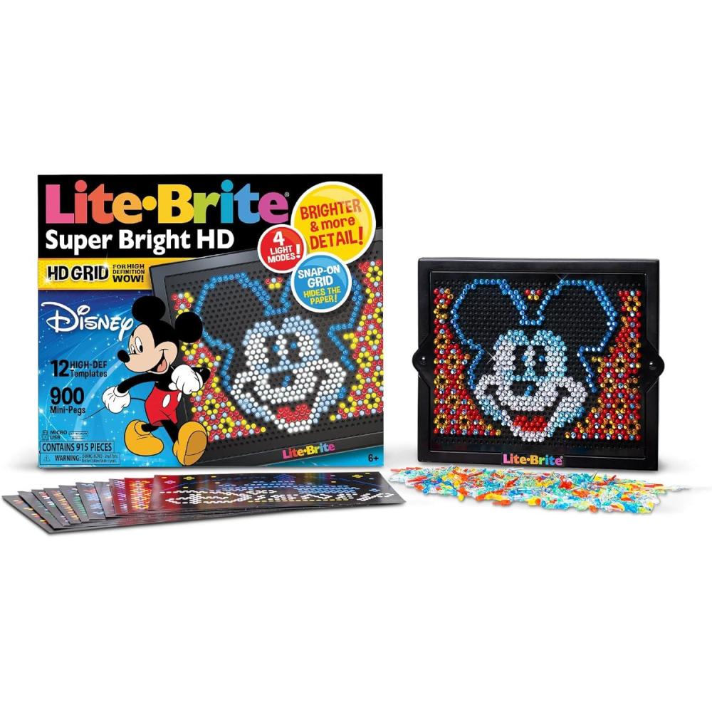 imageLite Brite Super Bright HD Barbie Edition  Creative Retro LightUp Screen  Educational Play for Children Enhances Creativity Gift for Girls and Boys Ages 6Super Bright Hd  Disney Edition