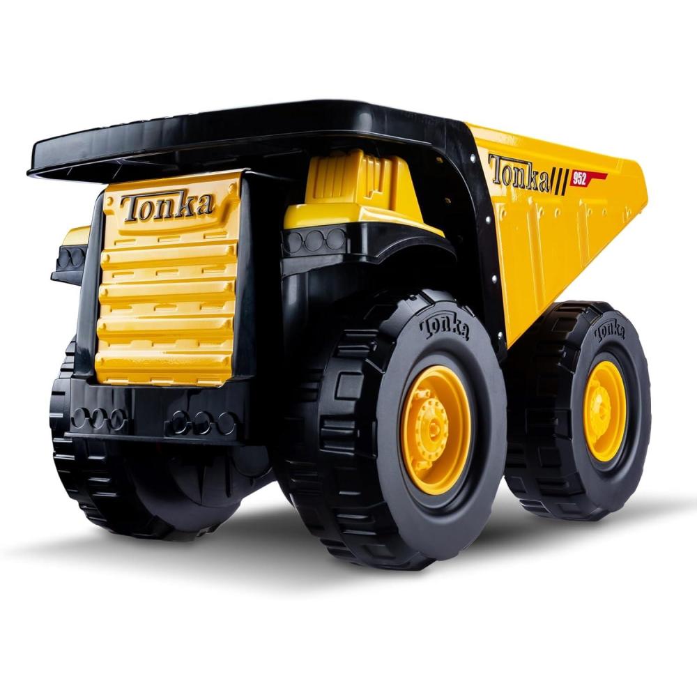 imageTonka Steel Classics Front Loader  Made with Steel ampamp Sturdy Plastic Yellow Toy Construction Truck Boys and Girls Kids Toddlers Ages 3Toughest Mighty Dump Truck