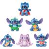 Disney Stitch 6 Pack – Miniature Plush Figure, Suffed Animal, Toy Mini Soft Figure for Kids, Girls and Boys Ages 4+