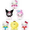 Hello Kitty and Friends 6 Pack – Miniature Plush Figure, Suffed Animal, Toy Mini Soft Figure for Kids, Girls and Boys Ages 4+