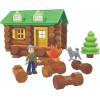 LINCOLN LOGS-On The Trail Building Set-59 Pieces-Real Wood Logs – Ages 3+ – Best Retro Building Gift Set for Boys/Girls-Creative Construction Engineering-Top Blocks Game Kit – Preschool Education Toy(Building Set)