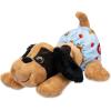 POUND PUPPIES Newborns Plush – Angel – Tan and Black, Eco Friendly
