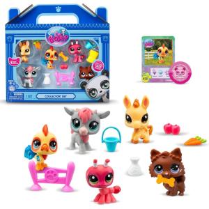 Littlest Pet Shop – Winter Besties Collector Set – LPS Gen 7, Authentic Mystery Figures, Surprise Collectible Kidult Toy, Girls, Boys, Kids, Tweens Ages 4+(Farm Besties Collector Set)