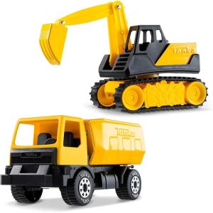Tonka – Steel Classics Giga Series – Dump Truck & Excavator, 2-Pack
