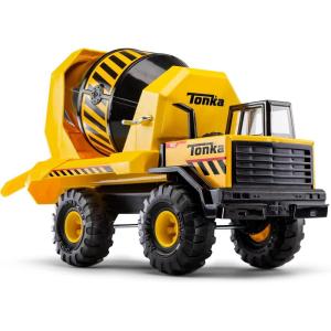 Tonka Steel Classics Front Loader – Made with Steel & Sturdy Plastic, Yellow Toy Construction Truck, Boys and Girls, Kids, Toddlers, Ages 3+(Cement Mixer Truck)