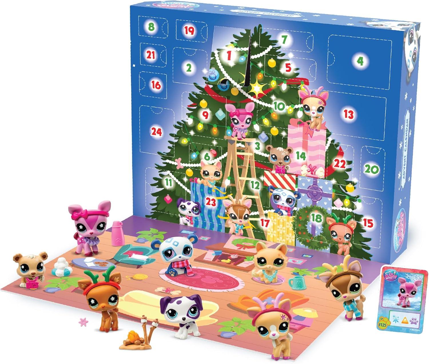 imageLittlest Pet Shop  Advent Calendar 2024  LPS Gen 7 Authentic Mystery Figures Surprise Collectible Kidult Toy Girls Boys Kids Tweens Ages 4124W x 10H