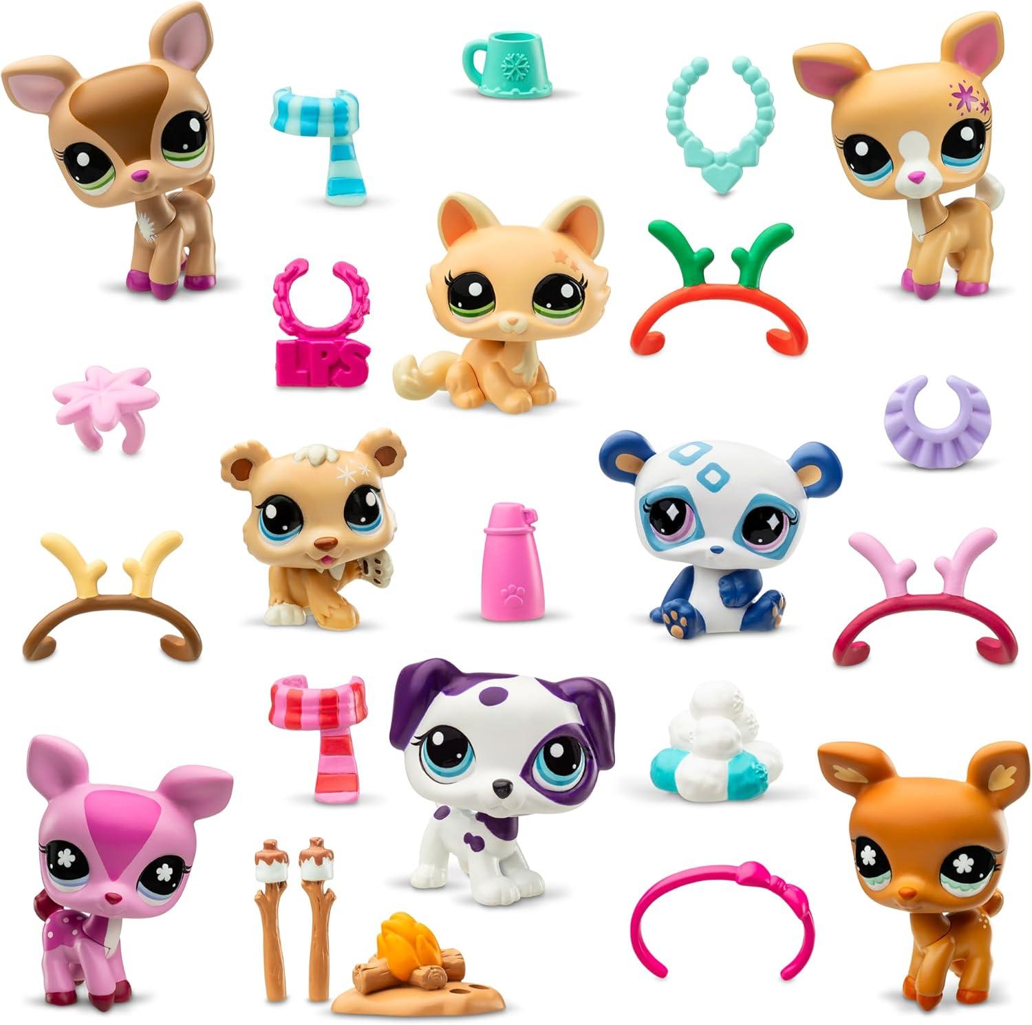 imageLittlest Pet Shop  Advent Calendar 2024  LPS Gen 7 Authentic Mystery Figures Surprise Collectible Kidult Toy Girls Boys Kids Tweens Ages 4124W x 10H