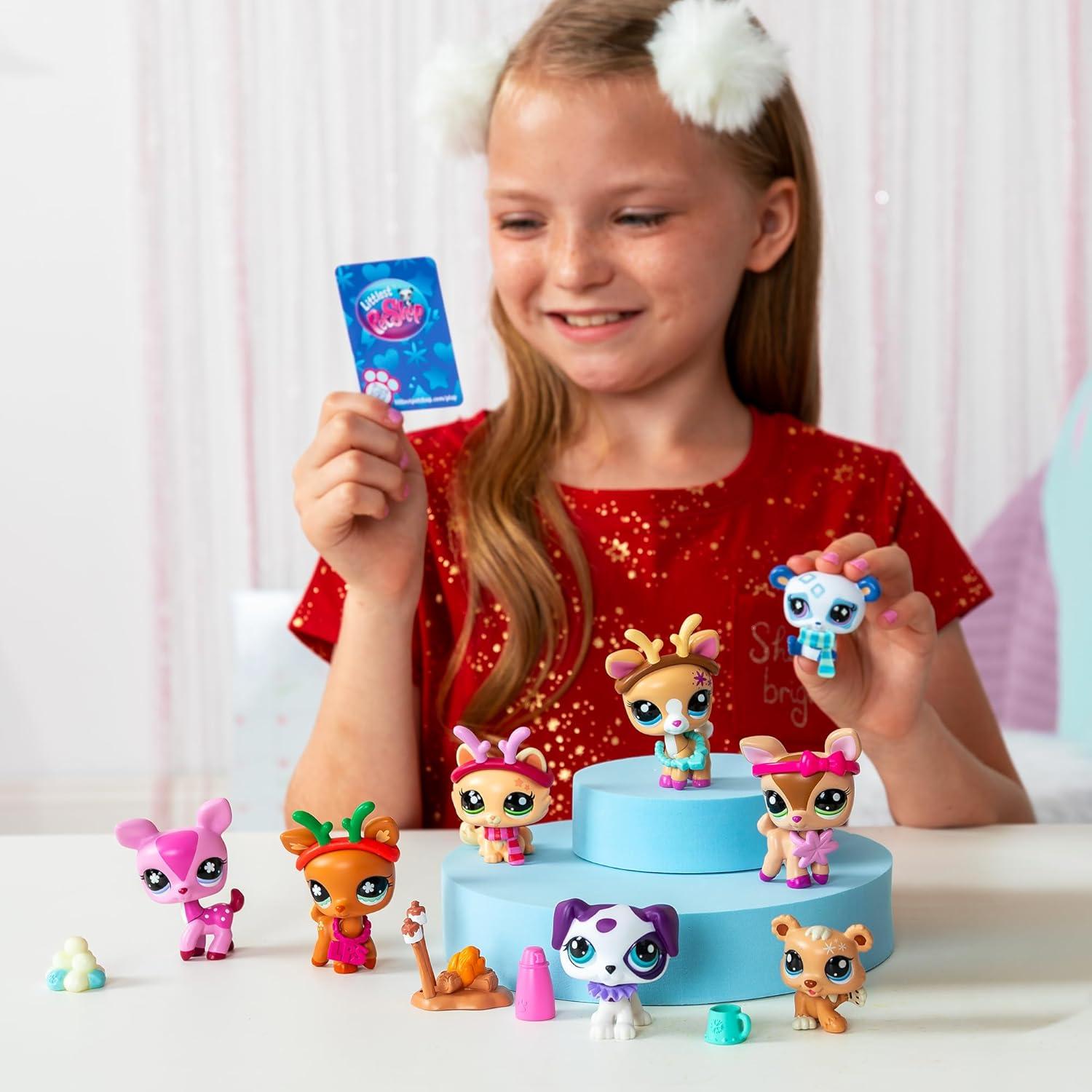 imageLittlest Pet Shop  Advent Calendar 2024  LPS Gen 7 Authentic Mystery Figures Surprise Collectible Kidult Toy Girls Boys Kids Tweens Ages 4124W x 10H