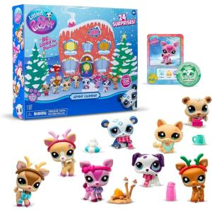 Littlest Pet Shop – Advent Calendar 2024 – LPS Gen 7, Authentic Mystery Figures, Surprise Collectible Kidult Toy, Girls, Boys, Kids, Tweens Ages 4+(12.4″W x 10″H)