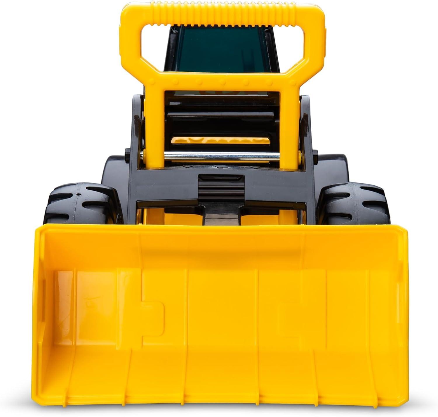imageTonka Steel Classics Front Loader  Made with Steel ampamp Sturdy Plastic Yellow Toy Construction Truck Boys and Girls Kids Toddlers Ages 3Front Loader