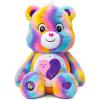 imageCare Bears 14quot Friends Forever Bear Plushie  TieDye Multicolored Made from Recycled Materials Soft and Huggable  Good for Girls and Boys Employees Collectors Ages 4