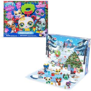 Littlest Pet Shop – Deluxe Holiday Calendar – Series 4 Advent Calendar -Gen 7 Authentic LPS Bobble Head Toy Figure, Collectible Toy Animal, Ages 4+