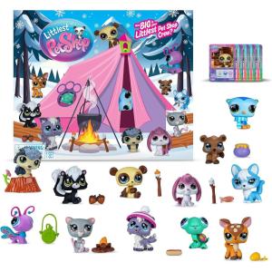 Littlest Pet Shop – Cozy Campfire Play Pack – Series 4 – Gen 7 Authentic LPS Bobble Head Toy Figure, Collectible Toy Animal, Ages 4+