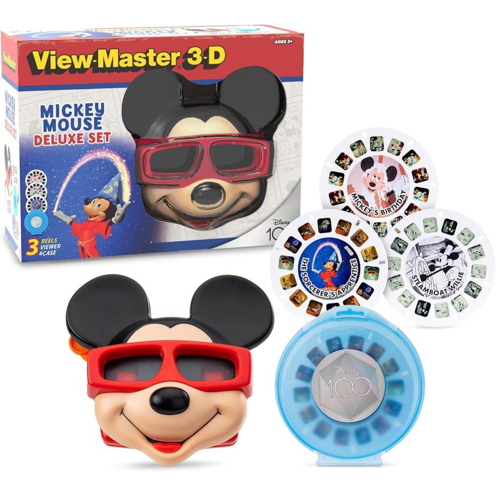 imageViewMaster Mickey Mouse Deluxe Set Disney 100 Edition  STEM Retro Fun Learning Toy for Kids and Adults Toddlers Ages 3
