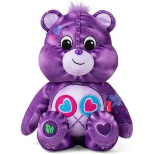 Care Bears 14″ Medium Plush Denim Bear – Share Bear – Purple Plushie for Ages 4+ – Stuffed Animal, Super Soft and Cuddly – Good for Girls and Boys, Collectors, Great Valentines Day Gift for Kids