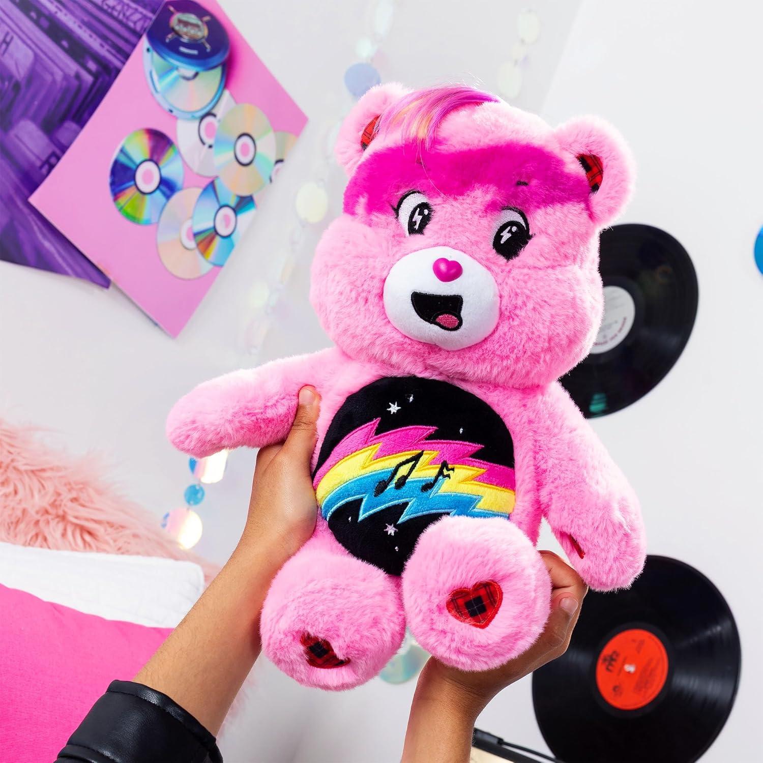 imageCare Bears 14quot Rock Theme Medium Size Plush Funshine BearCheer Bear Rock Theme