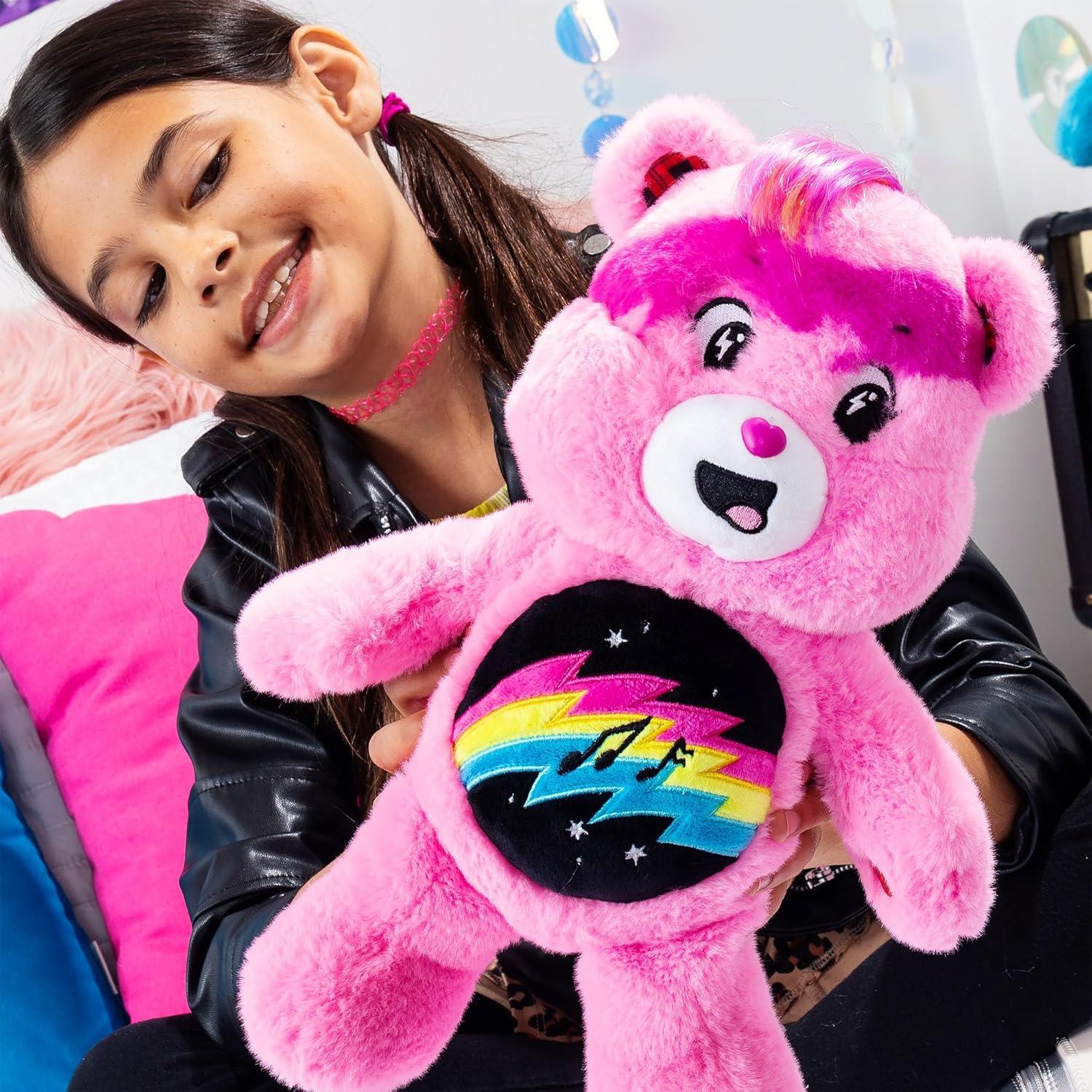 imageCare Bears 14quot Rock Theme Medium Size Plush Funshine BearCheer Bear Rock Theme