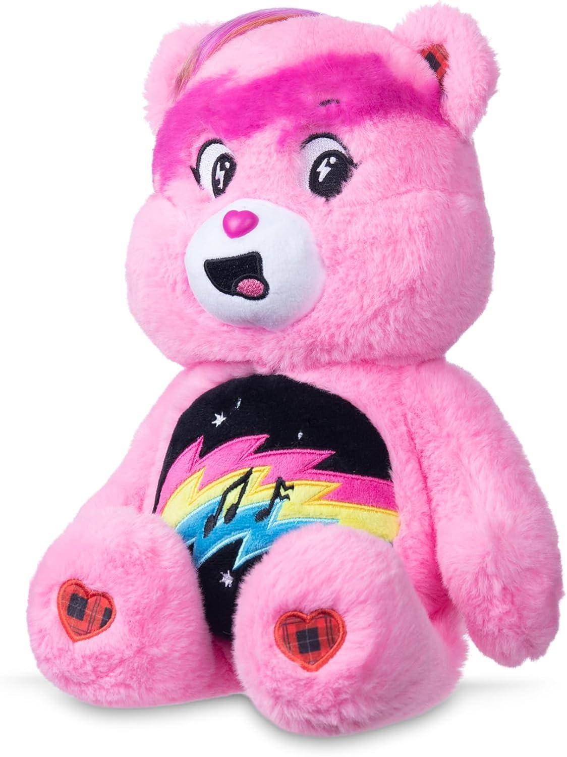 imageCare Bears 14quot Rock Theme Medium Size Plush Funshine BearCheer Bear Rock Theme