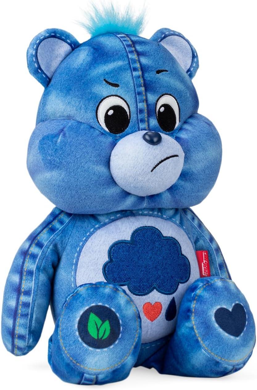imageCare Bears 14quot Medium Plush Grumpy Bear New Denim Design Soft Huggable EcoFriendly Material