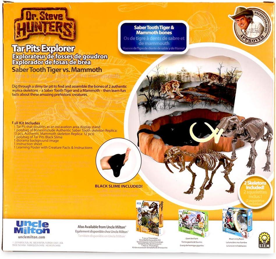 imageBasic Fun Dr Steve Hunters Tar Pits Explorer Saber Tooth Tiger Mammoth