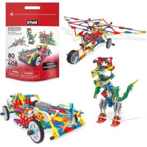 KNEX 80 Model Deluxe Set with Reusable Bag – STEM Building Kit, Kid Construction, Creative Play Toy‚ Ages 8+