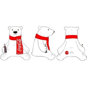Coca-Cola Always Cool! Retro 30th Anniversary Polar Bear 11″ Plush with Collector’s Bottle Cap – Soft & Stylish Collectible – A Must Fans!