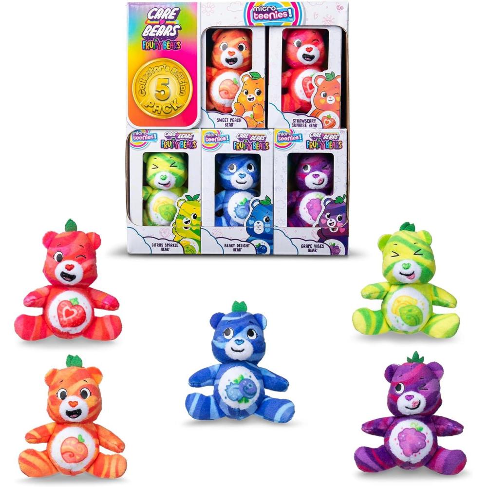 imageMicro Teenies Care Bears Fruit Friends 5Pack