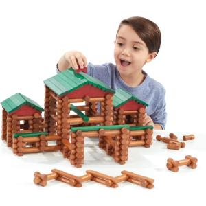 LINCOLN LOGS – Classic Farmhouse, 268 Pieces, Real Wood Logs – Ages 3+ – Best Retro Building Gift Set for Boys/Girls – Creative Construction Engineering – Preschool Education Toy
