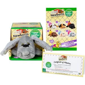Pound Puppies Newborns Plush – Lovey – Gray, Eco Friendly