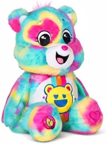 image:imageCare Bears 14 Good Vibes Bear TieDye Multicolored Plushie for Ages 4 Perfect Stuffed Animal Support Gift Super Soft and Cuddly Good for Girls and Boys Employees Collectors