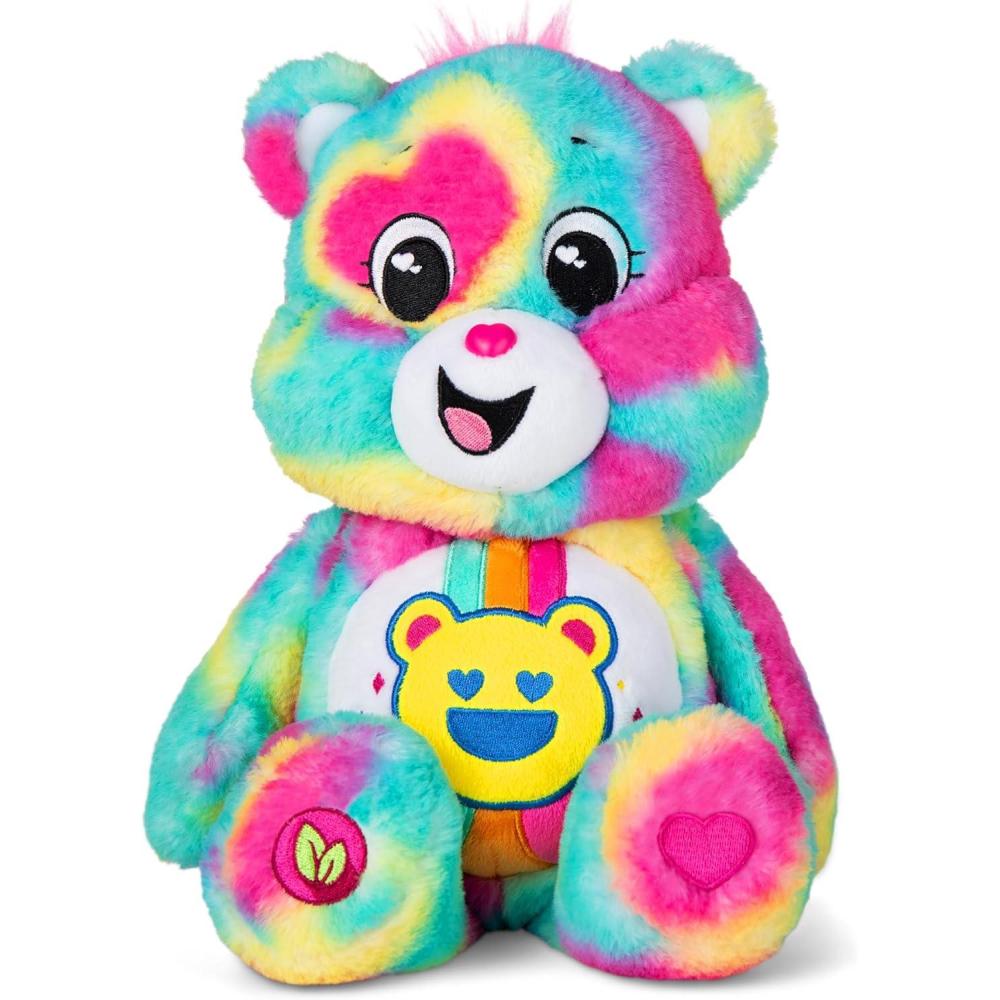 image:imageCare Bears 14 Good Vibes Bear TieDye Multicolored Plushie for Ages 4 Perfect Stuffed Animal Support Gift Super Soft and Cuddly Good for Girls and Boys Employees Collectors
