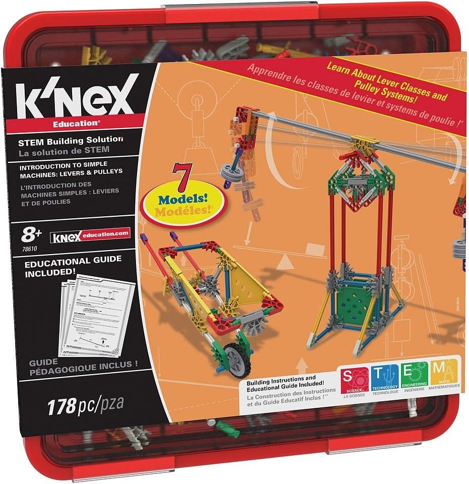 image:imageKNEX Education Intro to Simple Machines Gears Set 198 Pieces Grades 35 Engineering Education ToyLevers Pulleys