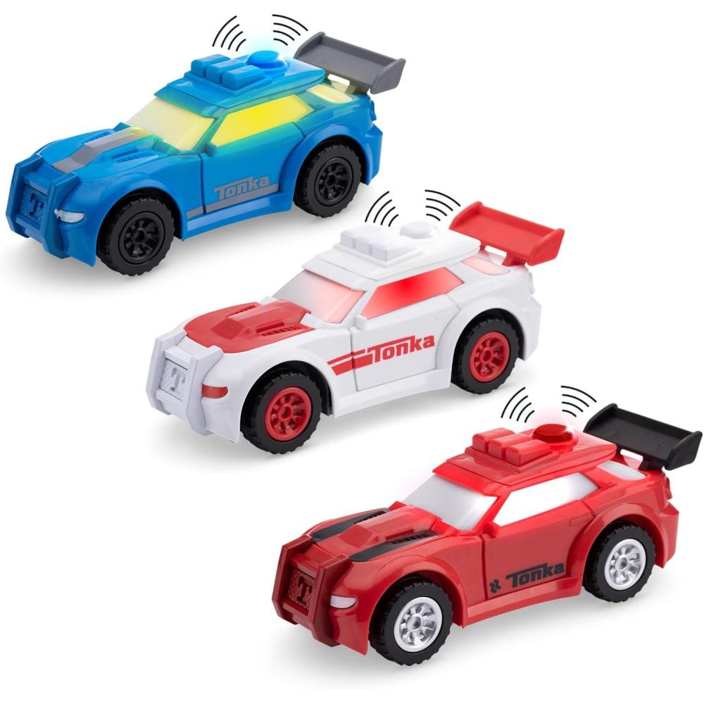 image:imageTonka Steel Classics Classic Car Carrier  Made with Steel and Sturdy Plastic Yellow Friction Powered Boys and Girls Toddlers Ages 3 Big Construction Truck Birthday Gift Holiday3Pack Sports Cars