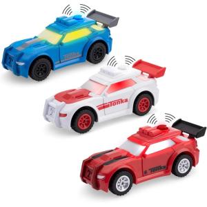 Tonka Steel Classics, Classic Car Carrier – Made with Steel and Sturdy Plastic, Yellow Friction Powered, Boys and Girls, Toddlers Ages 3+, Big Construction Truck, Birthday Gift, Holiday(3-Pack Sports Cars)